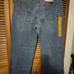 Seven7 Straight Loose Fit Blue Jeans for Women